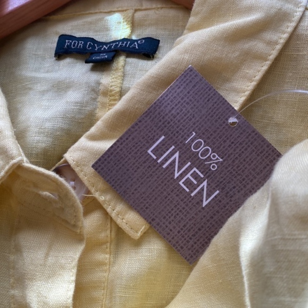 For‎ Cynthia Button Front Linen top - Picture 7 of 7